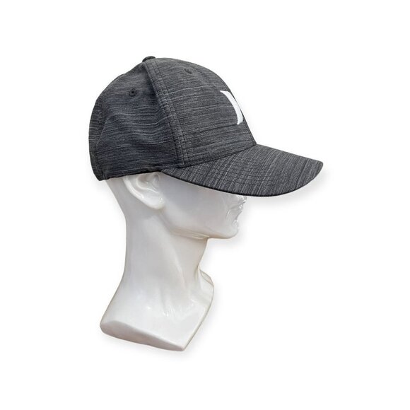 Hyrley Nike Dri-Fit Fitted Embroidered Grey Baseball Cap Size L-XL - Picture 2 of 8